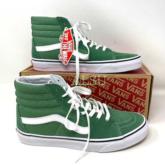 VANS SK8-HI Suede Deep Grass Green Men’s Sneakers - Picture 5 of 10